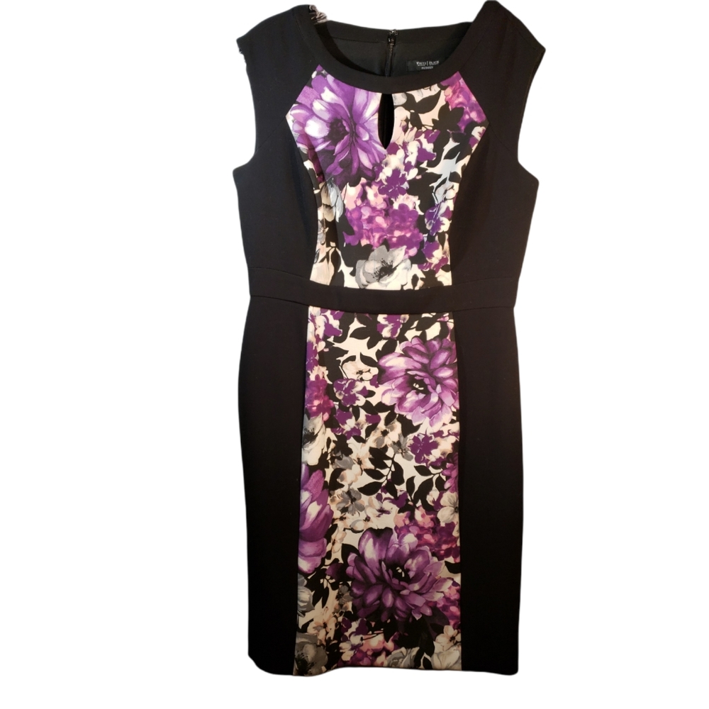 White House Black Market womens sleeveless midi dress size 12p